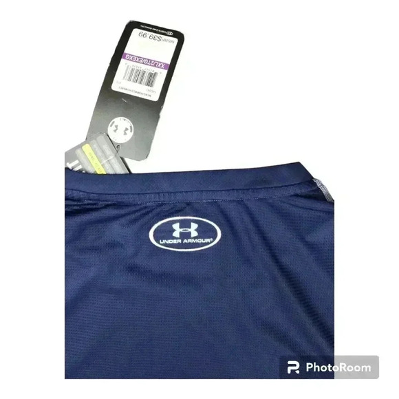 Under Armour HeatGear  UA Baseball Fitted LS shirt gray/ navy  #1243243 XXL - Picture 4 of 8